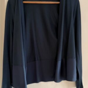 Ann Taylor Blue Sleeveless Tank and Matching Cardigan/Kimono